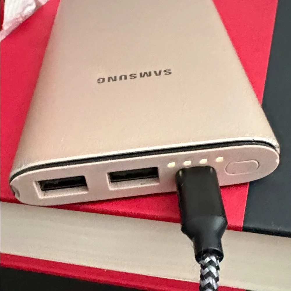Samsung Rose Gold Portable Power bank charger